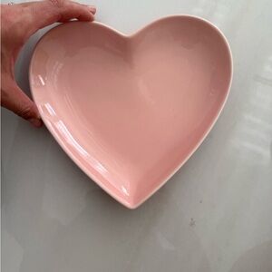 Heart Shaped Pink Ceramic Dish